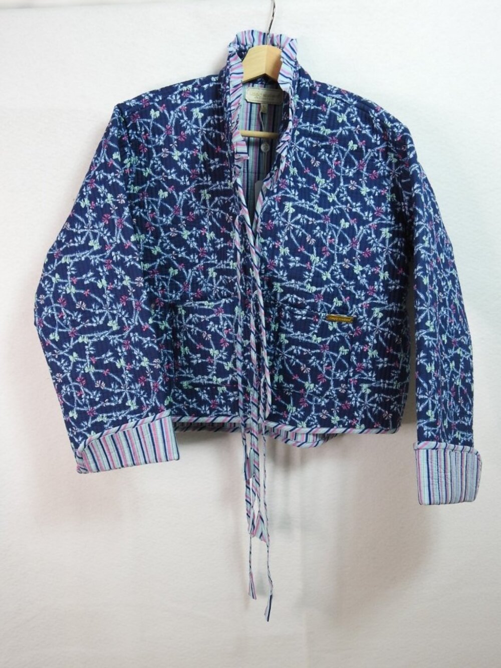 Simply Southern Ophelia Ribbon Womens L 2 Piece Maxi Skirt Jacket Set NWT Blue - Picture 7 of 13